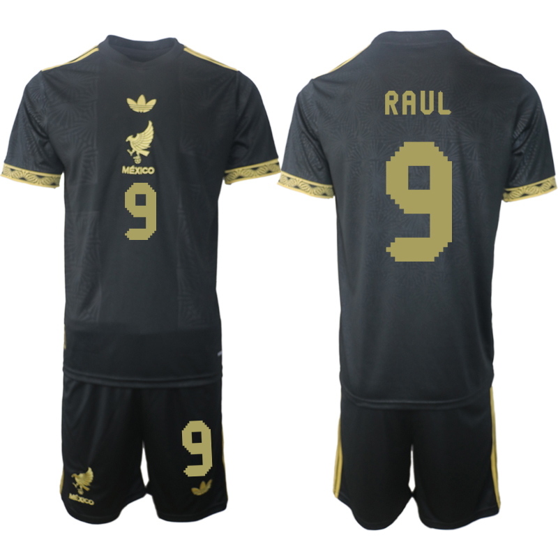 Men 2025-2026 National Team Season Mexico Black 9 Soccer Jersey